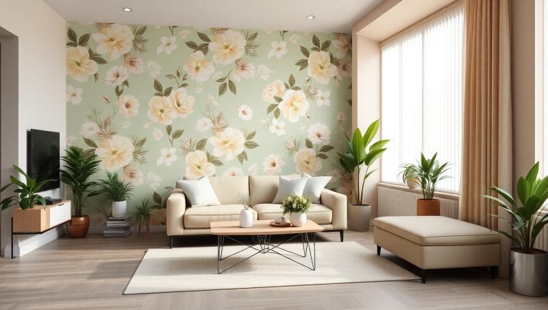 Как комбинировать обои в интерьере