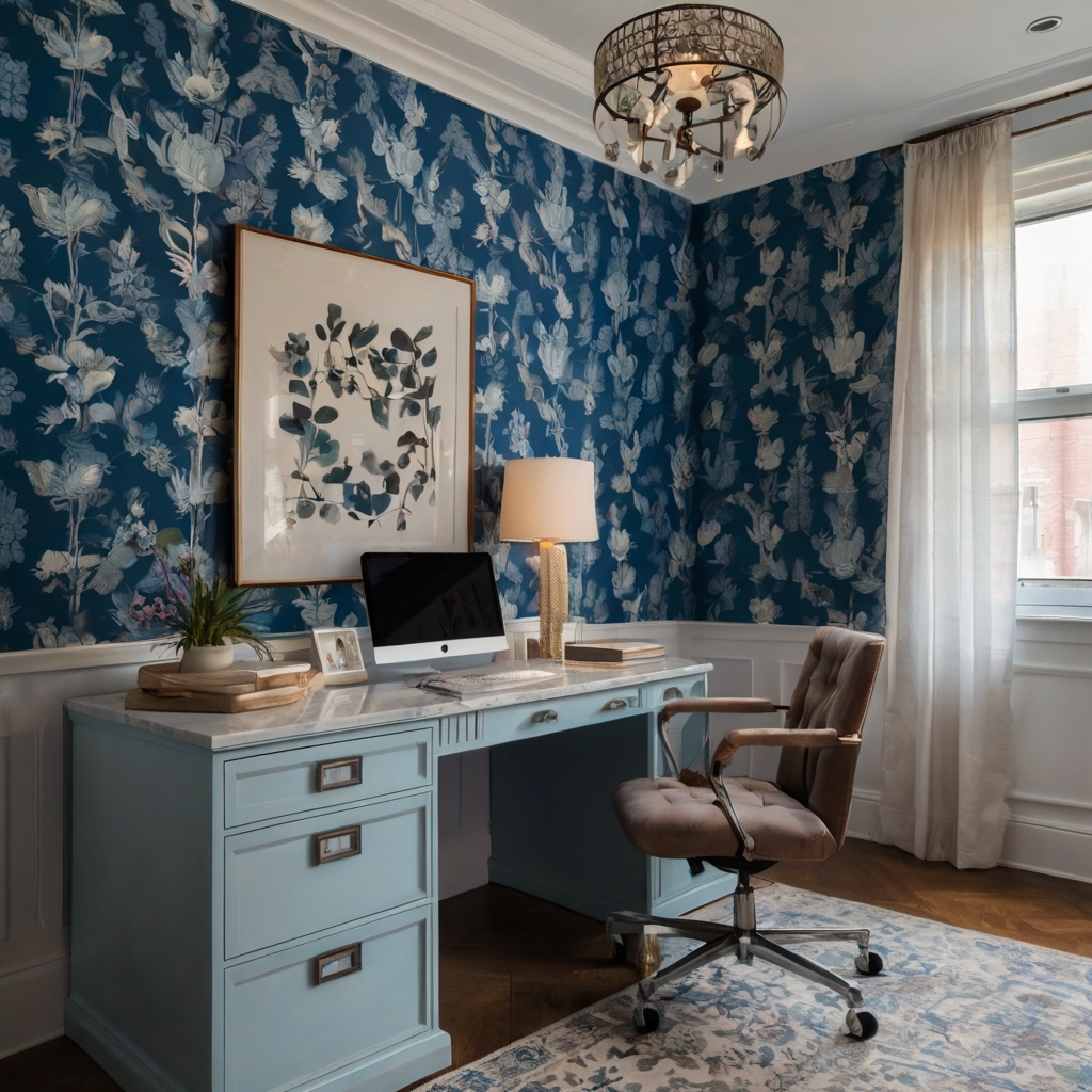 Leonardo_Kino_XL_interior_home_office_with_blue_wallpaper_on_t_1.jpg