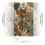 79224-8 Панно AS Creation 159*280, Ботаника маркетри