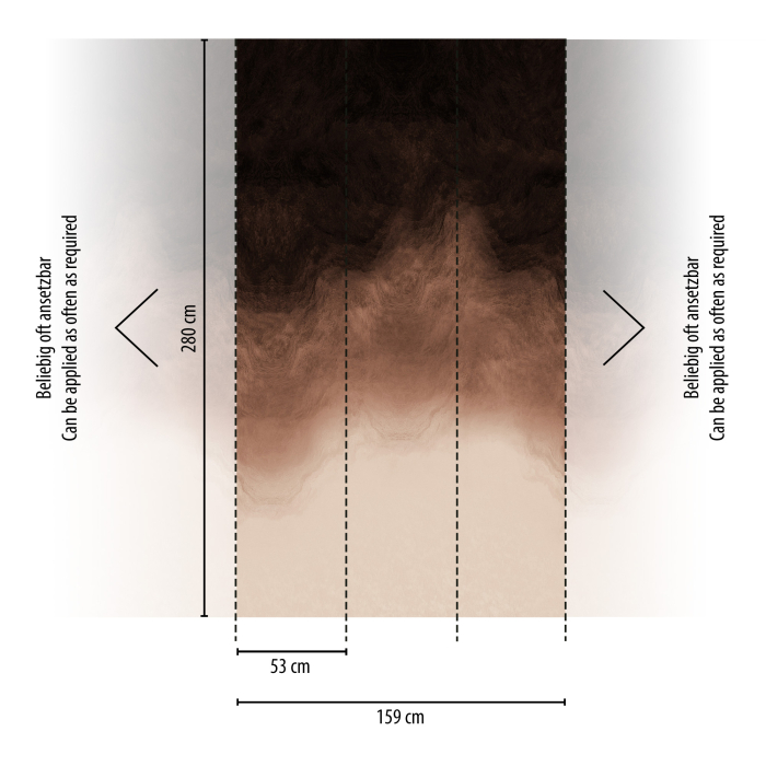 79239-5 Панно AS Creation 159*280, Облачная вуаль шоколад