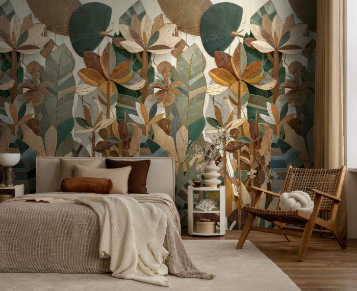 79224-8 Панно AS Creation 159*280, Ботаника маркетри